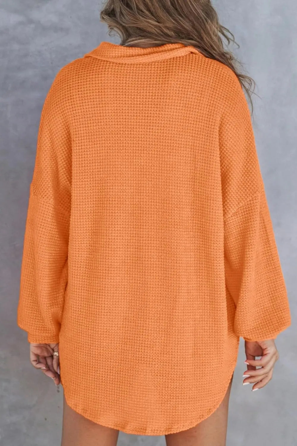 Half Button Long Sleeve Sweatshirt - Lilixa.store