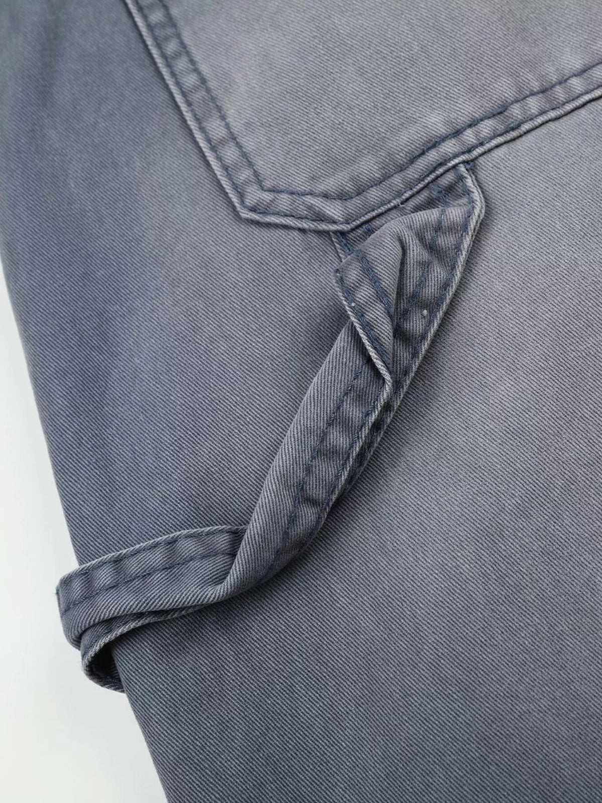 Men's Distressed Wide-Leg Denim Capris - Lilixa.store