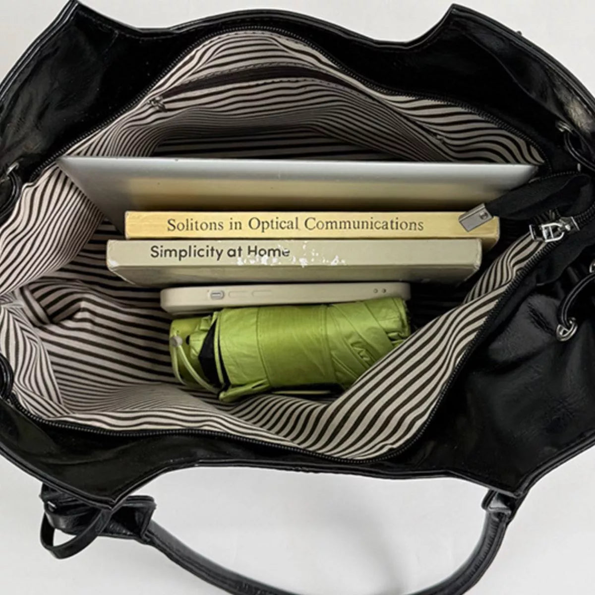 Drawstring Leather Handbag