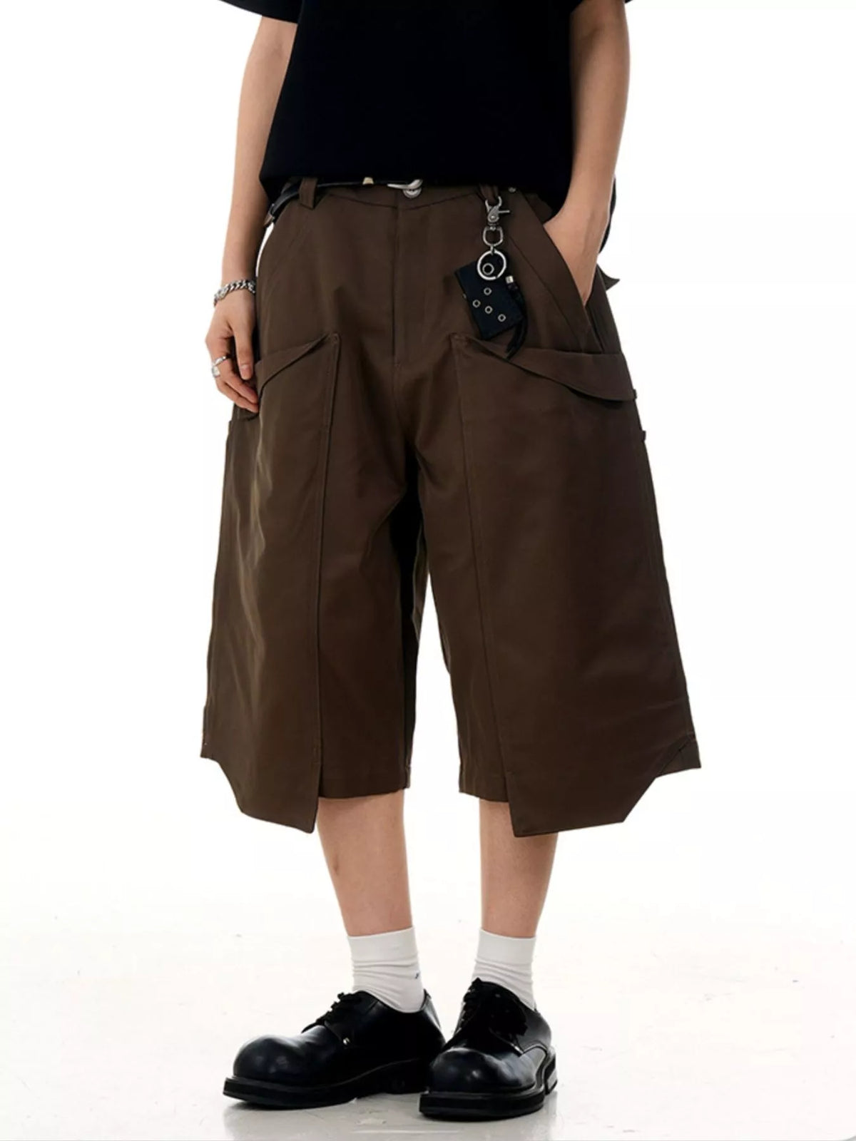 Men's Wide-Leg Cargo Capris - Lilixa.store