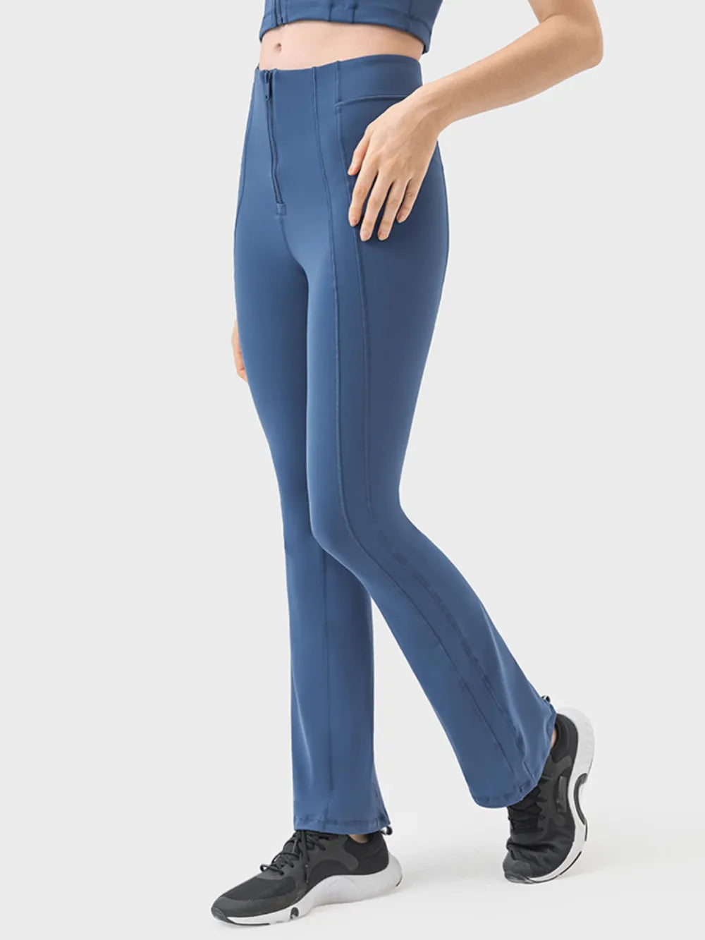 Millennia Zipper Detail High Waist Active Pants, view 4