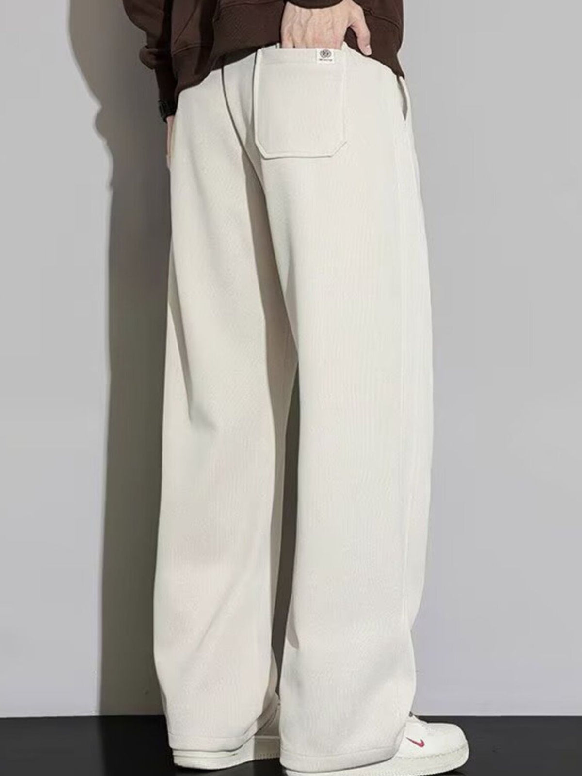 Men's Plus Size Casual Loose Fit Drawstring Pants, view 3