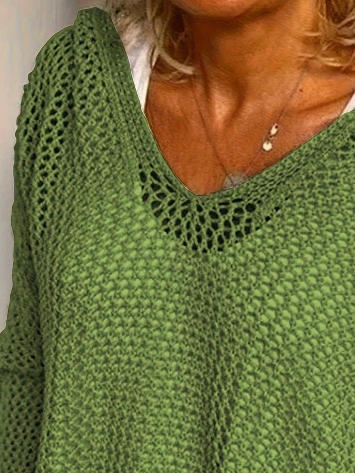 Openwork Long Sleeve Hooded Knit Cover Up - Lilixa.store