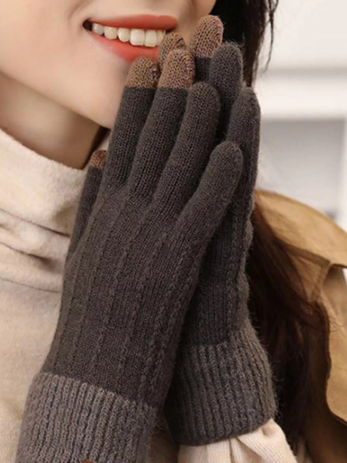 Warm Knitted Touchscreen Gloves - Lilixa.store