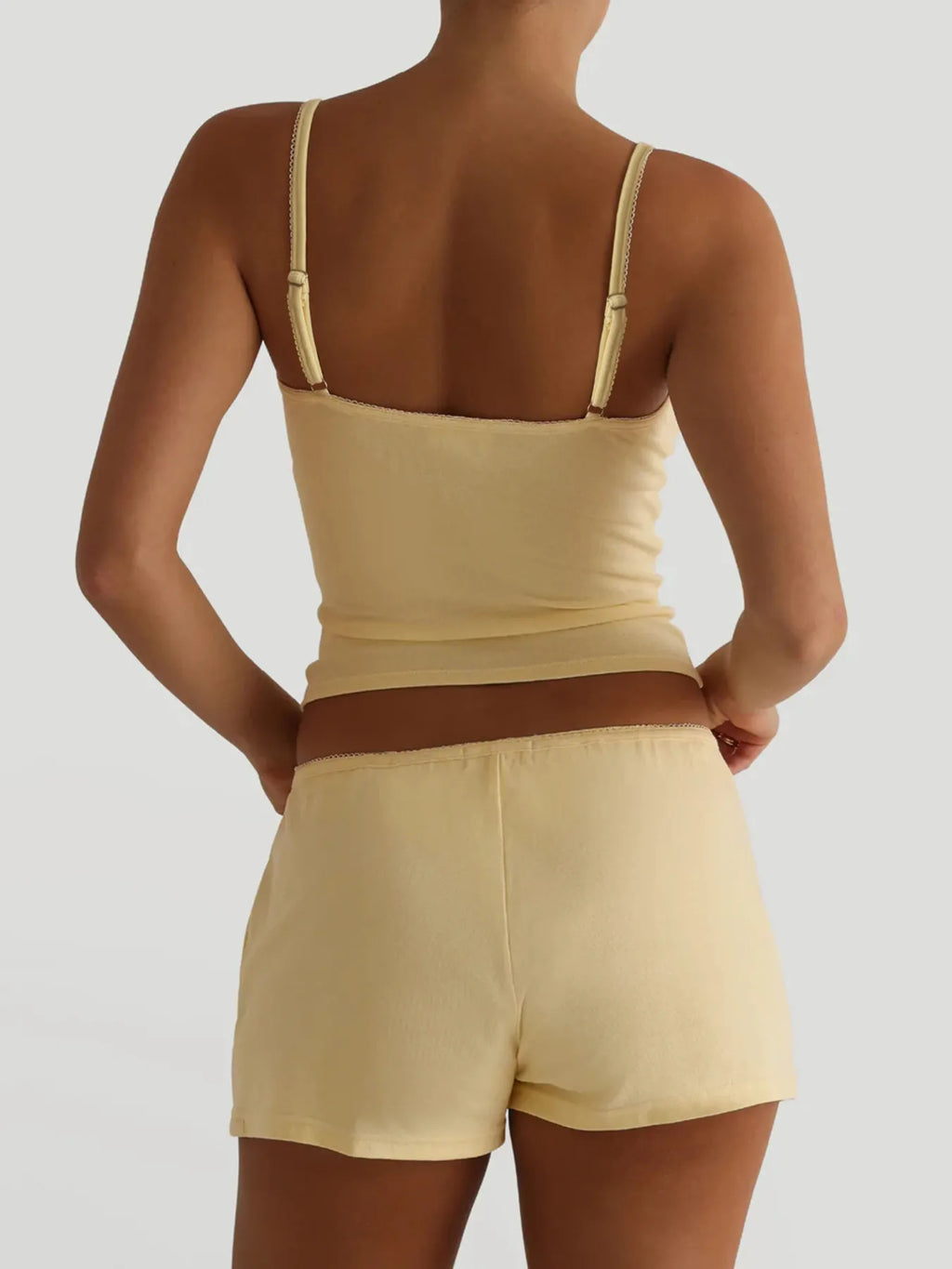 V-Neck Cami and Shorts Set - Lilixa.store