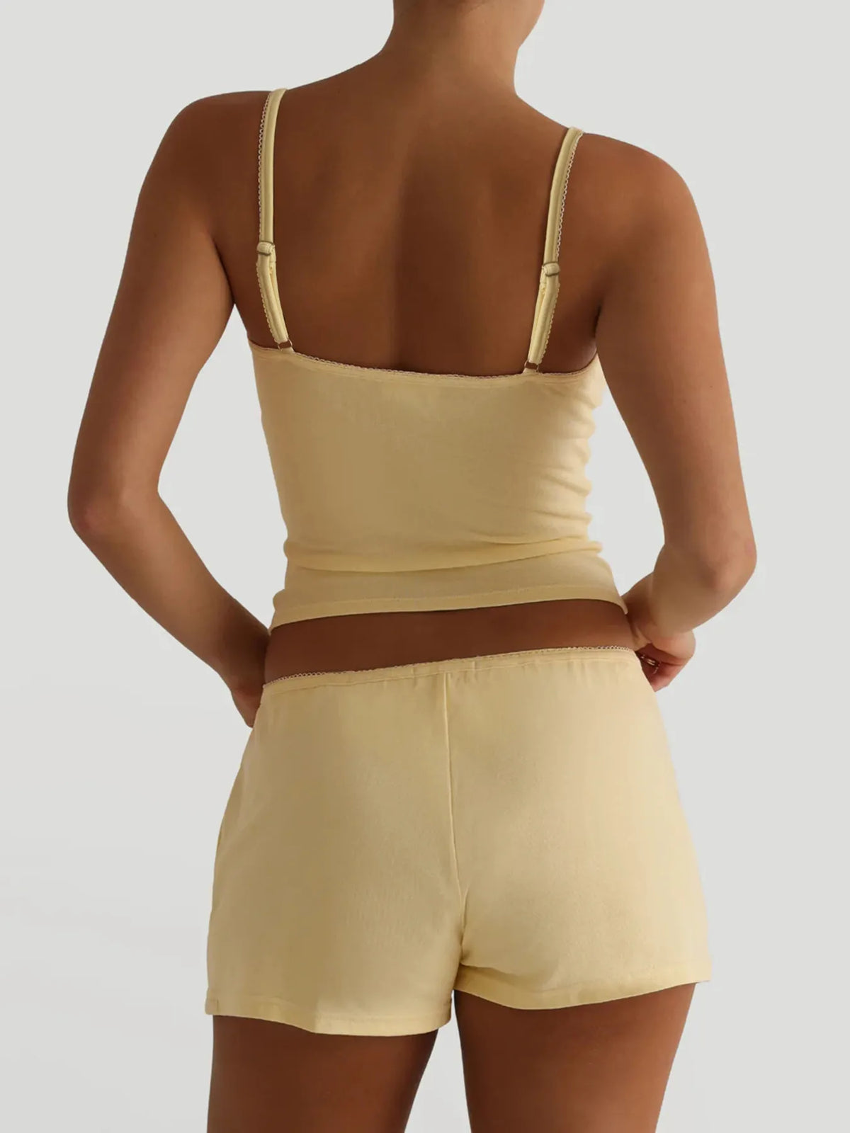 V-Neck Cami and Shorts Set - Lilixa.store