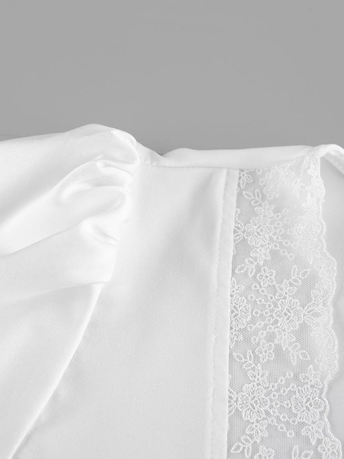 Lace Detail Short Sleeve Top and Skirt Set, view 8