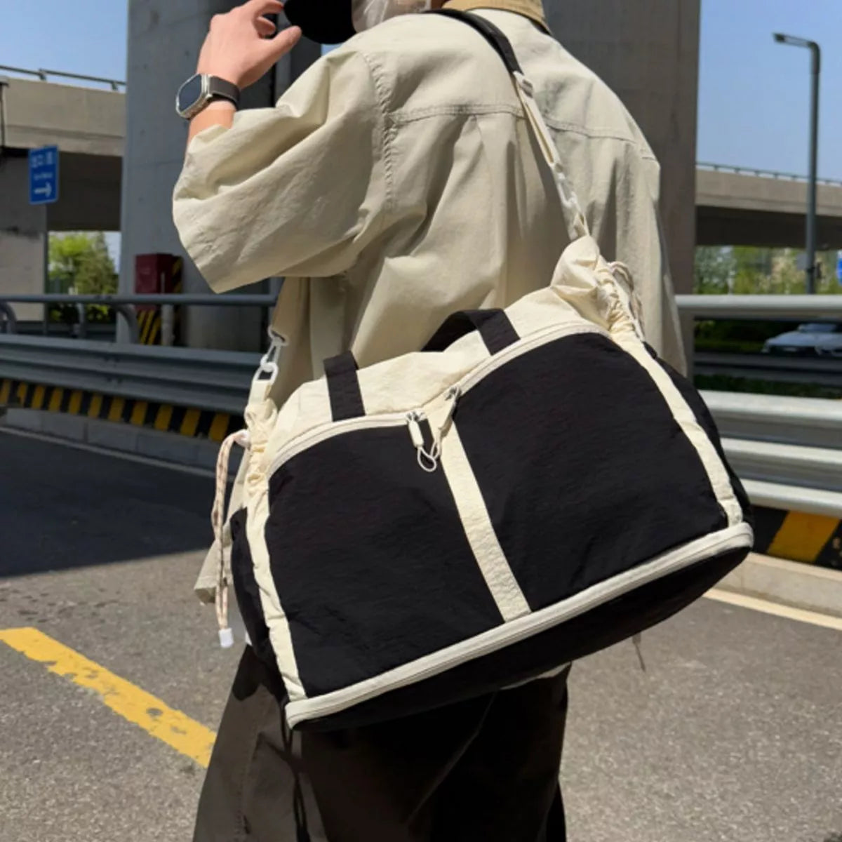 Color Block Travel Bag - Lilixa.store