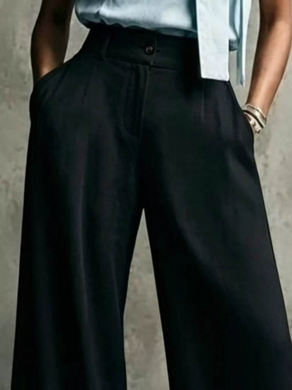 High-Waisted Wide-Leg Pants