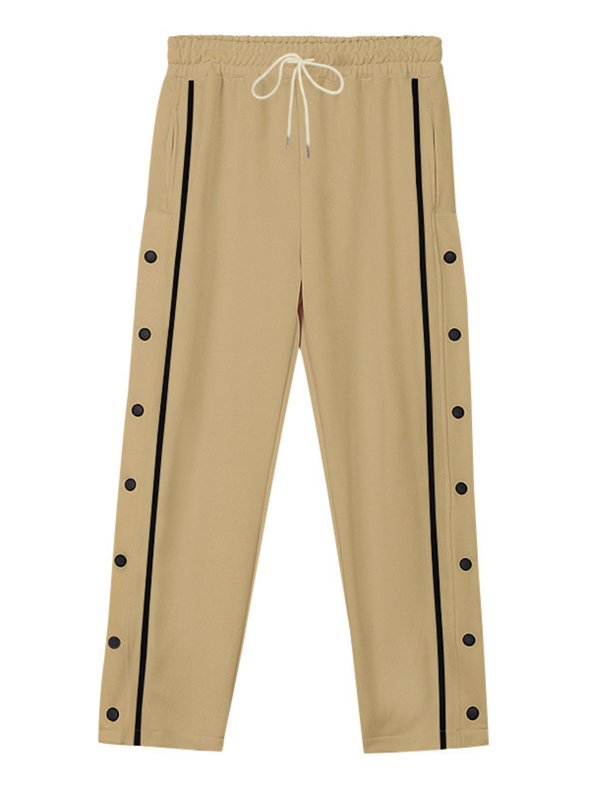 Men's Full Size Side Snap Button Pants Plus Size - Lilixa.store