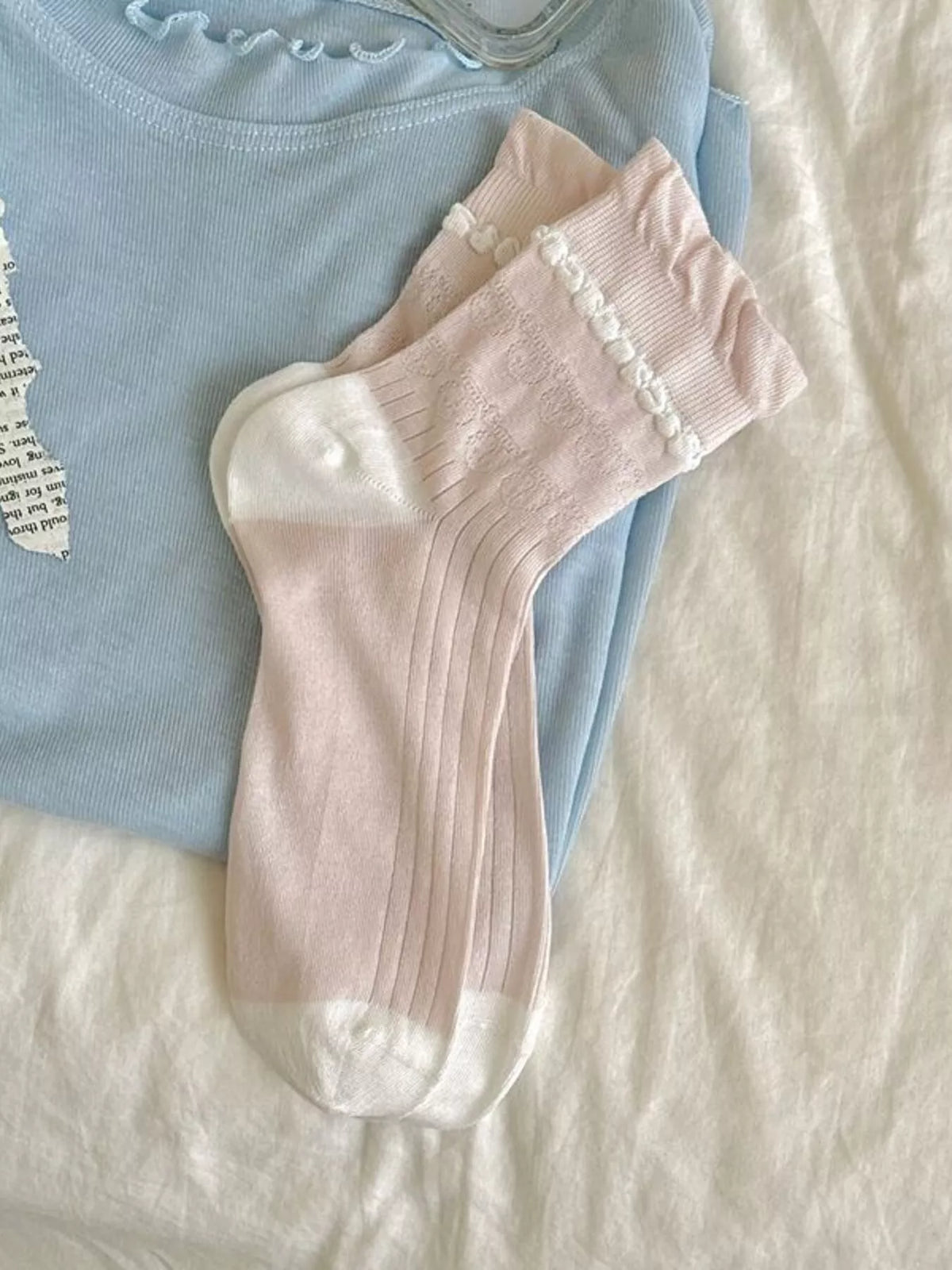 Breathable Knit Crew Socks - Lilixa.store