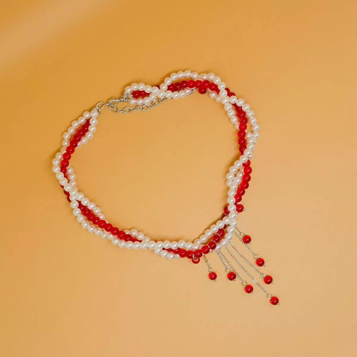 Twisted Bead Tassel Necklace - Lilixa.store