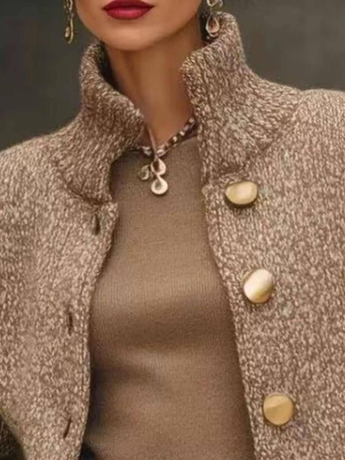 Full Size Button-Down Long Sleeve Cardigan Plus Size - Lilixa.store