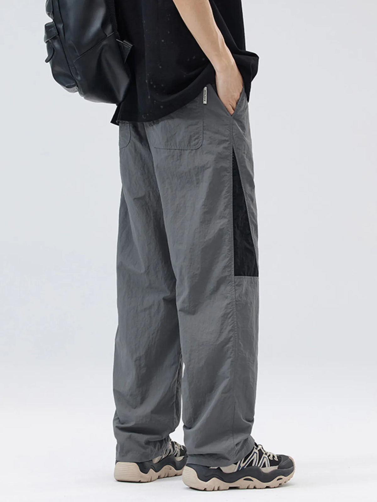 Men's Full Size Drawstring Wide Leg Pants Plus Size, view 2