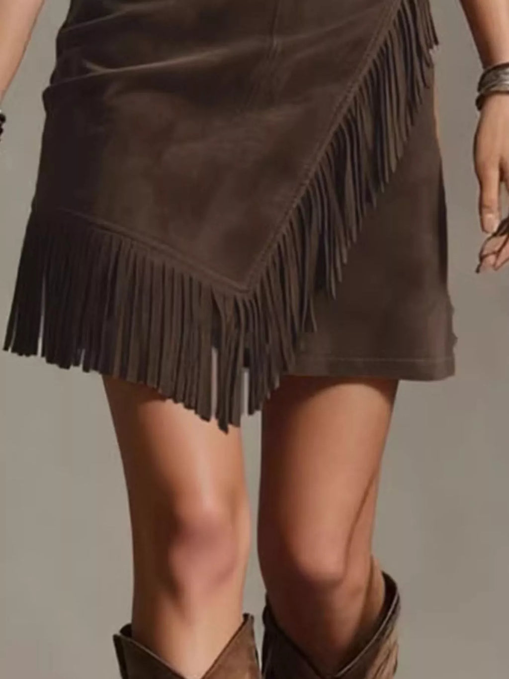 Fringed Wrap Mini Skirt - Lilixa.store
