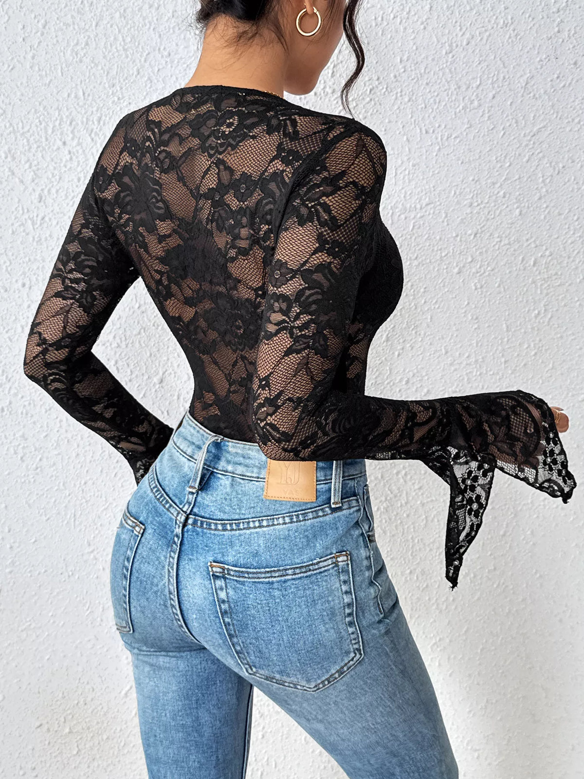 Lace Long Sleeve Bodysuit - Lilixa.store
