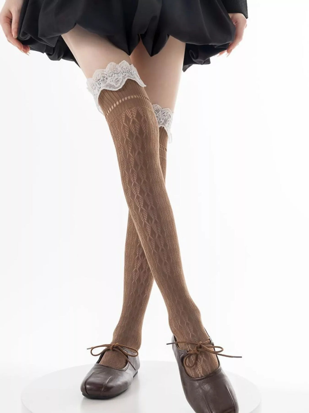Lace Over-the-Knee Hollow-Out Stockings - Lilixa.store