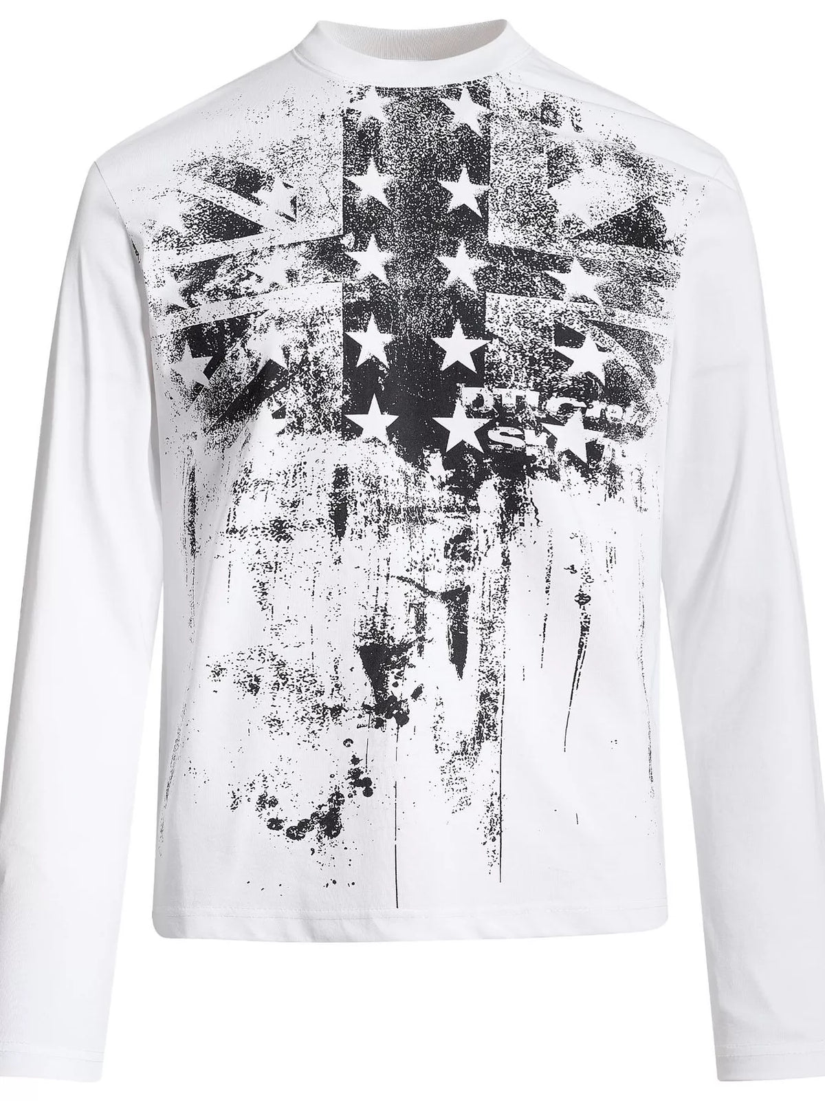 Men's America Flag Graphic Long Sleeve T-Shirt