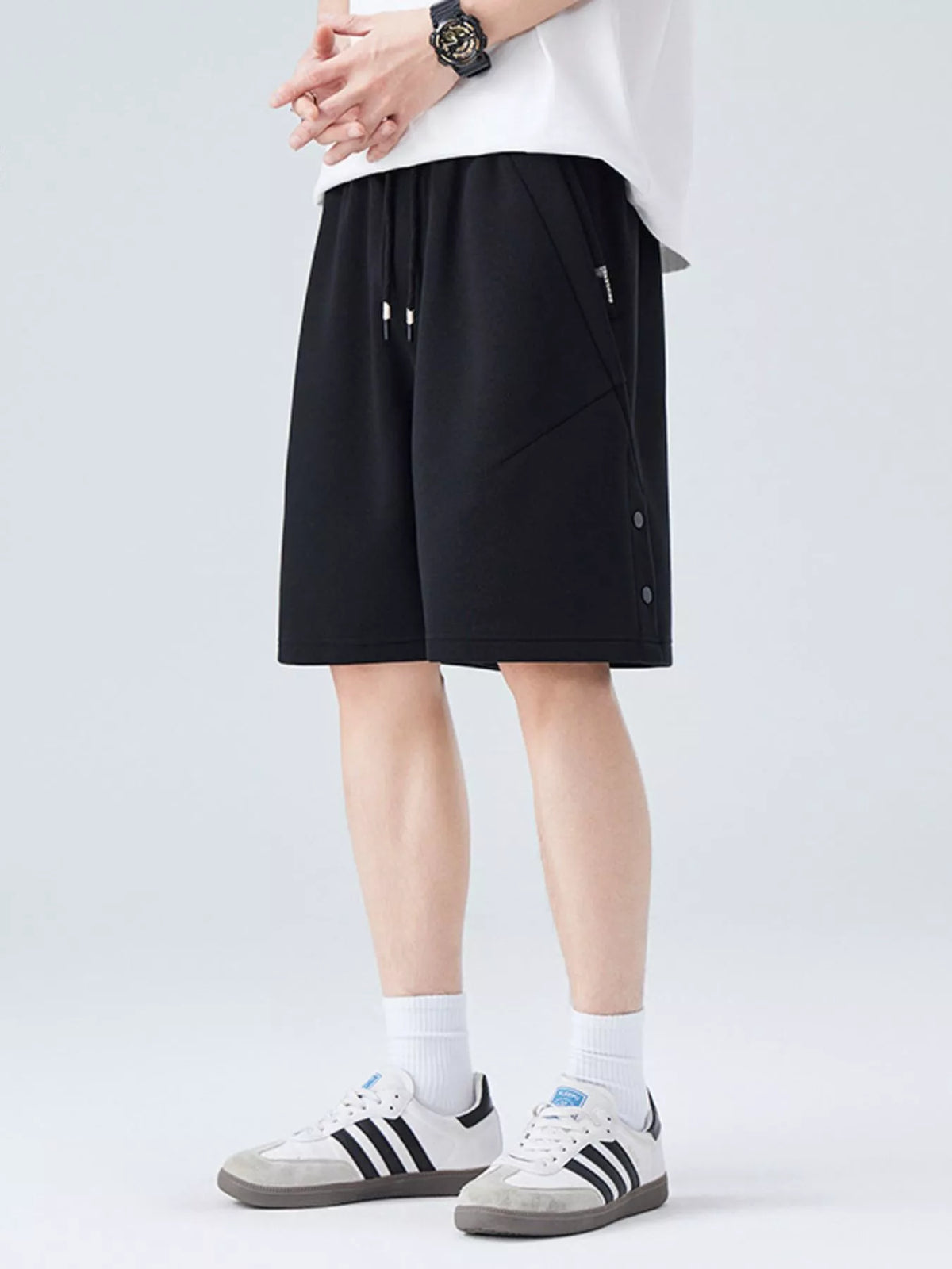 Men's Plus Size Drawstring Casual Shorts