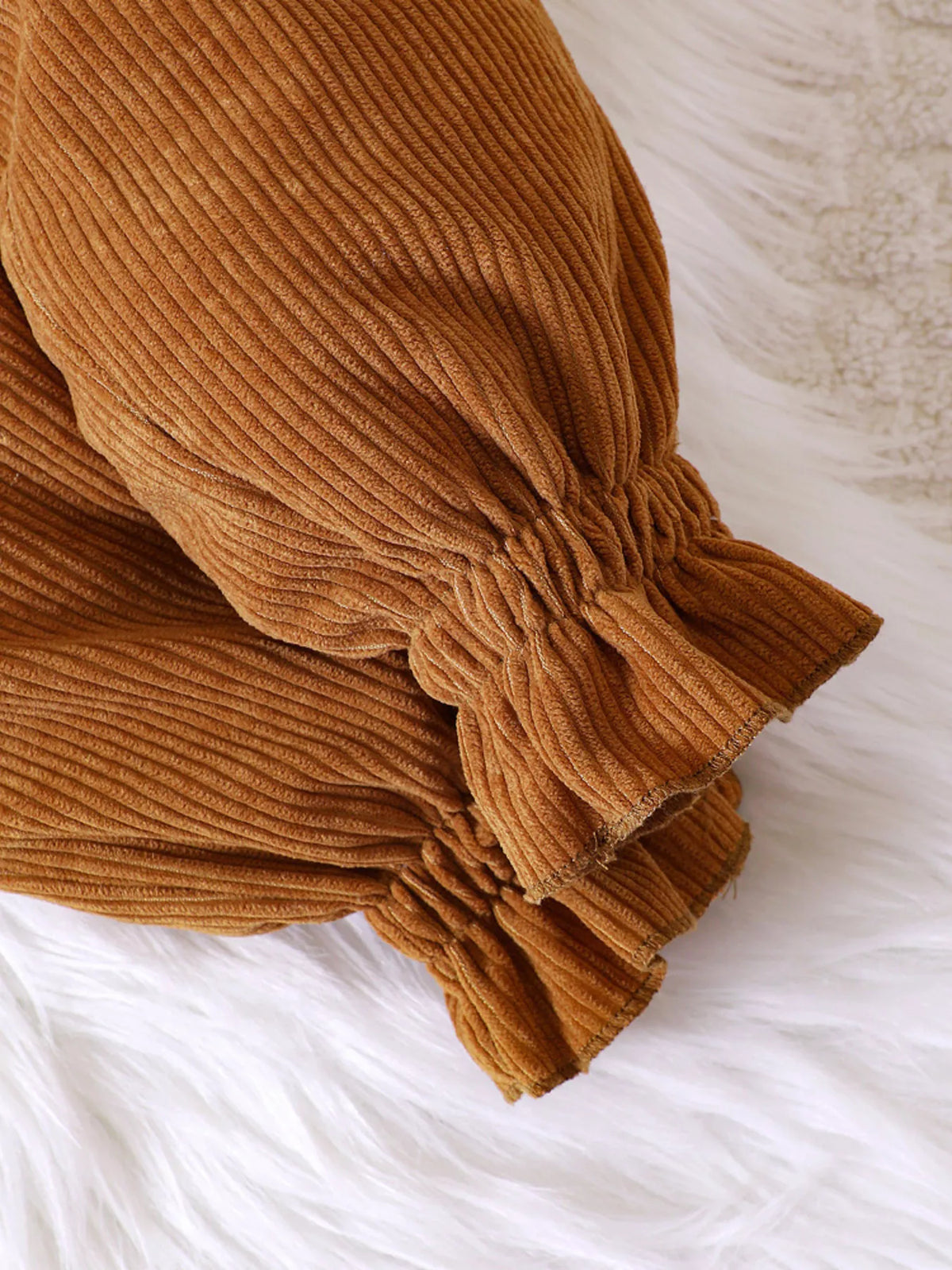 Children's Ruffled Hem Corduroy Pants - Lilixa.store