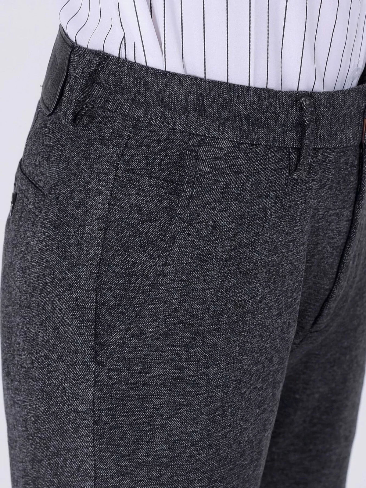 Men's Slim Fit Pants in Dark Gray, view 6