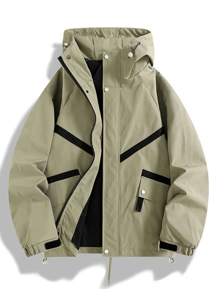 Men's Full Size Casual Hooded Zip-Up Outerwear Plus Size - Lilixa.store