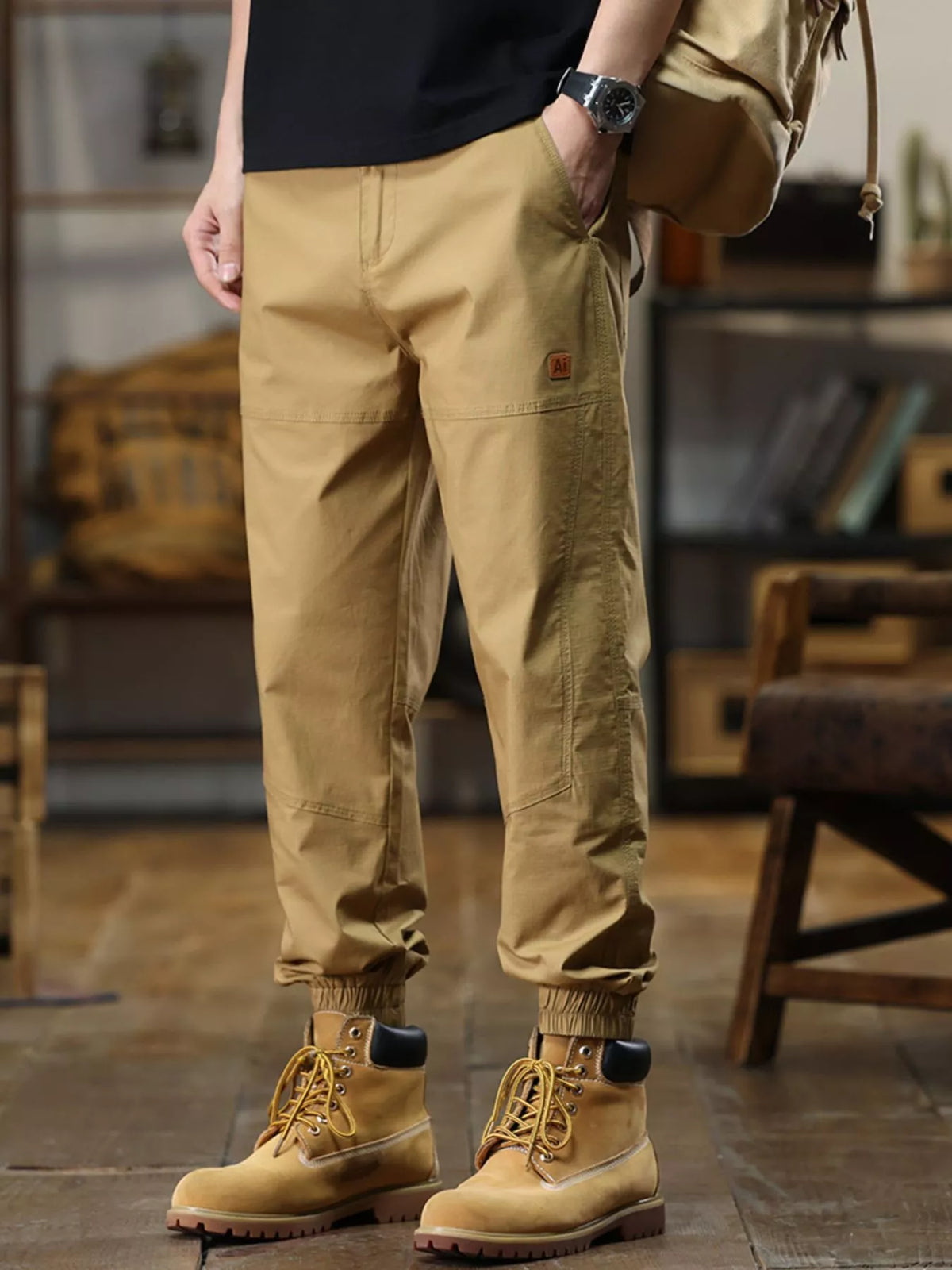 Men's Full Size Wide Leg Pants Plus Size, view 9