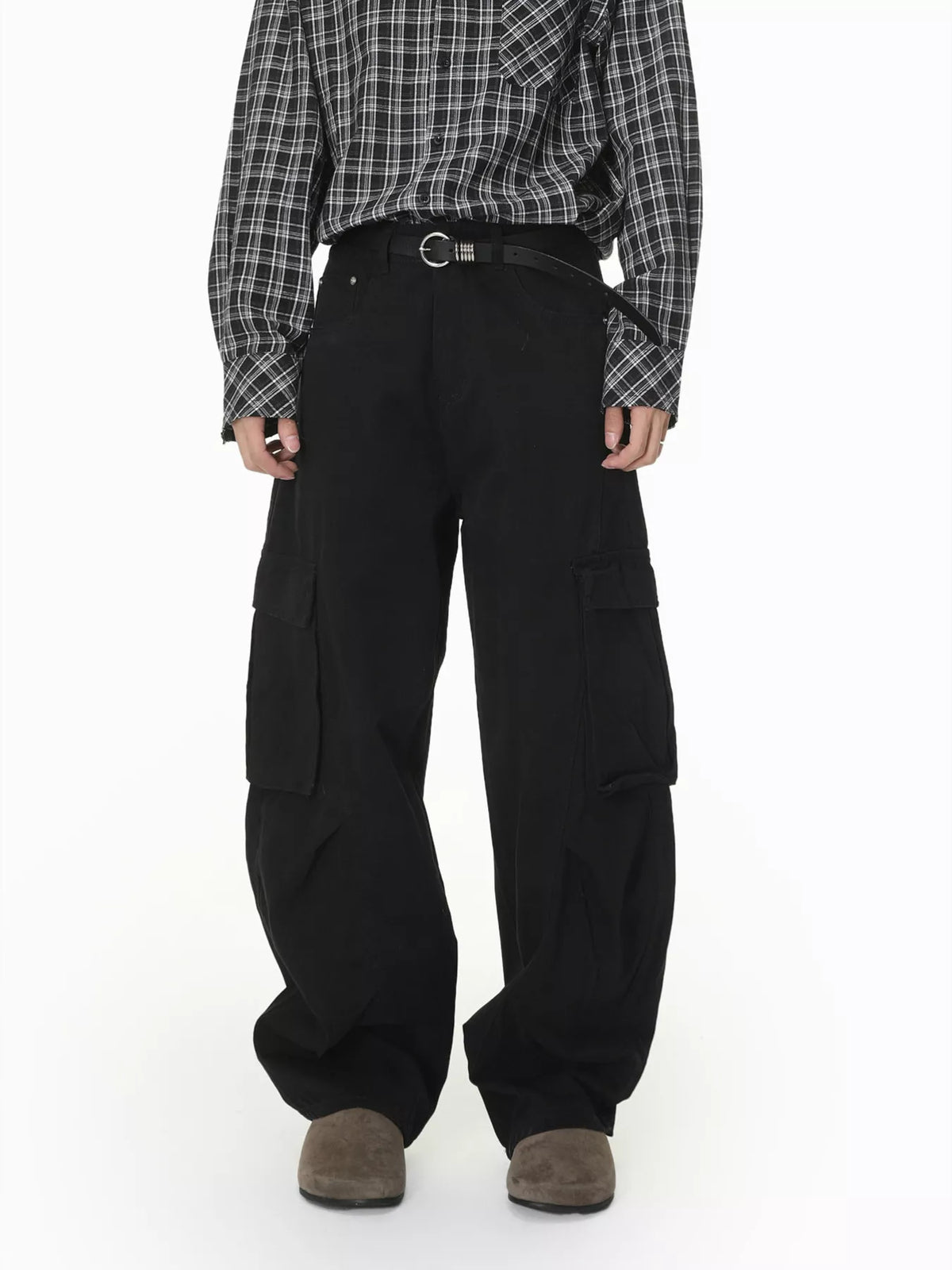 Men's Loose-Fit Cargo Jeans - Lilixa.store