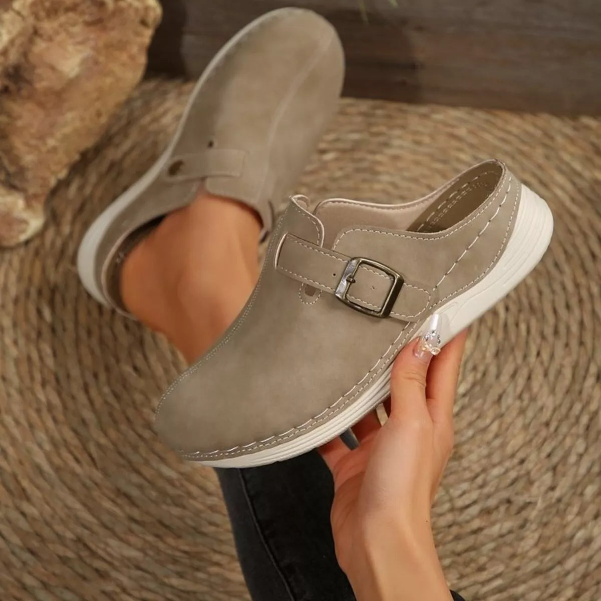 Buckle Accent Slip-Ons, view 14