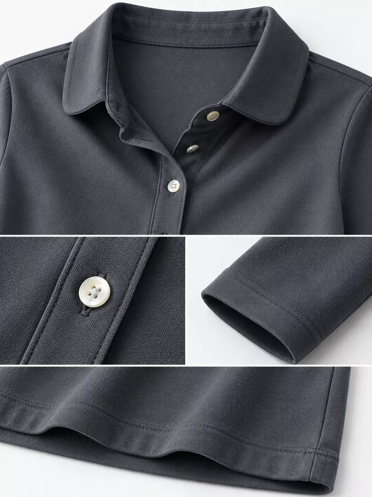 Full Size Button-Down Long Sleeve Shirt Plus Size, view 12