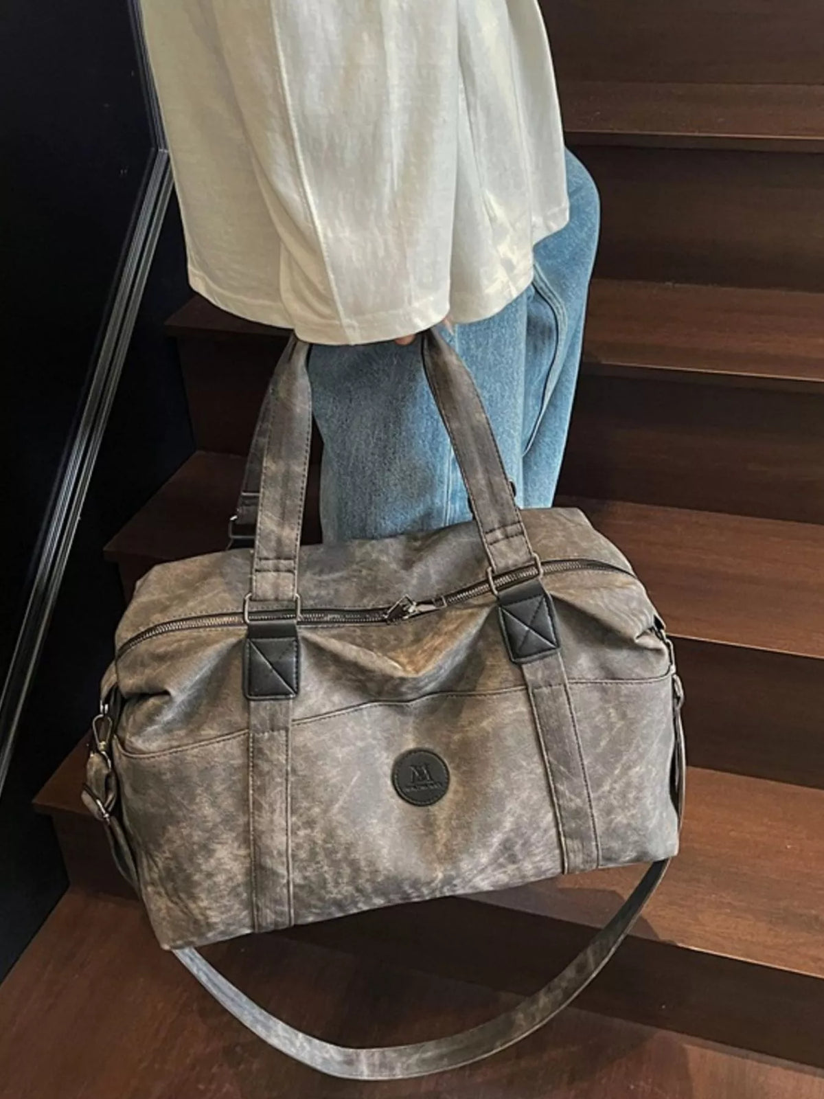 Vintage Washed Duffel Bag - Lilixa.store