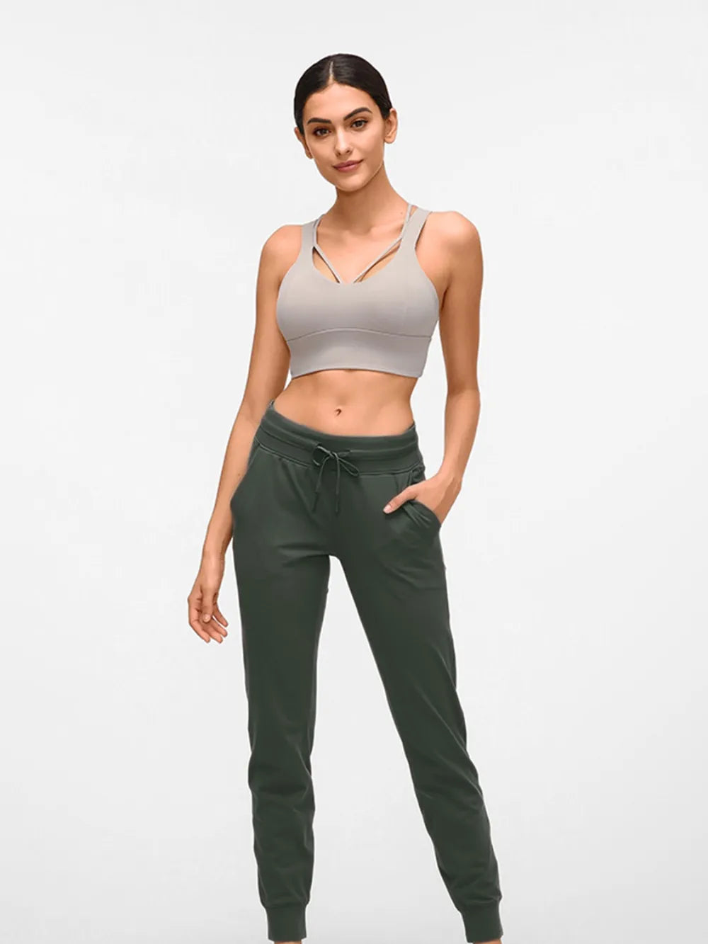 Millennia Double Take Tied Joggers with Pockets - Lilixa.store