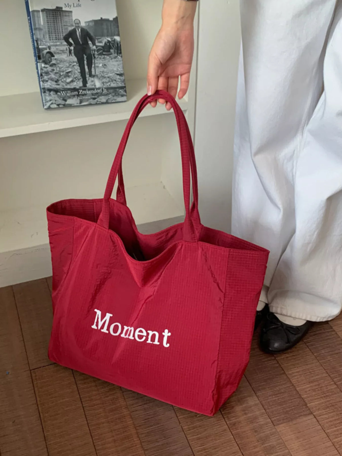Letter Canvas Tote Bag - Lilixa.store
