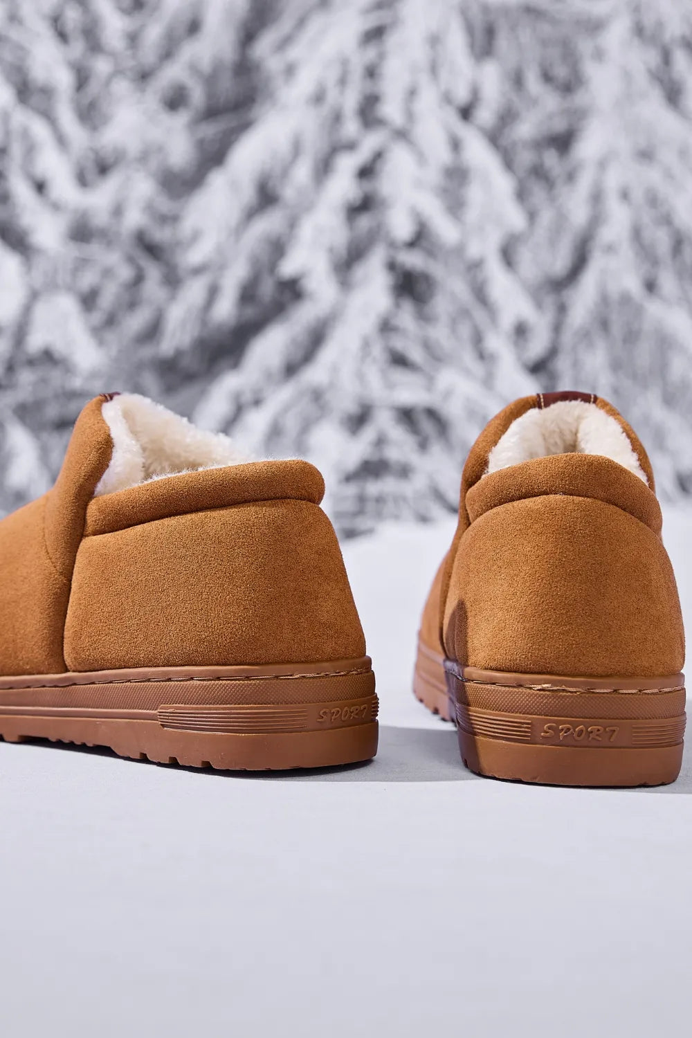 Letter M Suede Round Toe Slippers - Lilixa.store