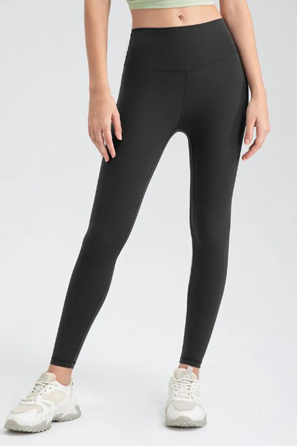 Wide Waistband Slim Fit Active Leggings - Lilixa.store