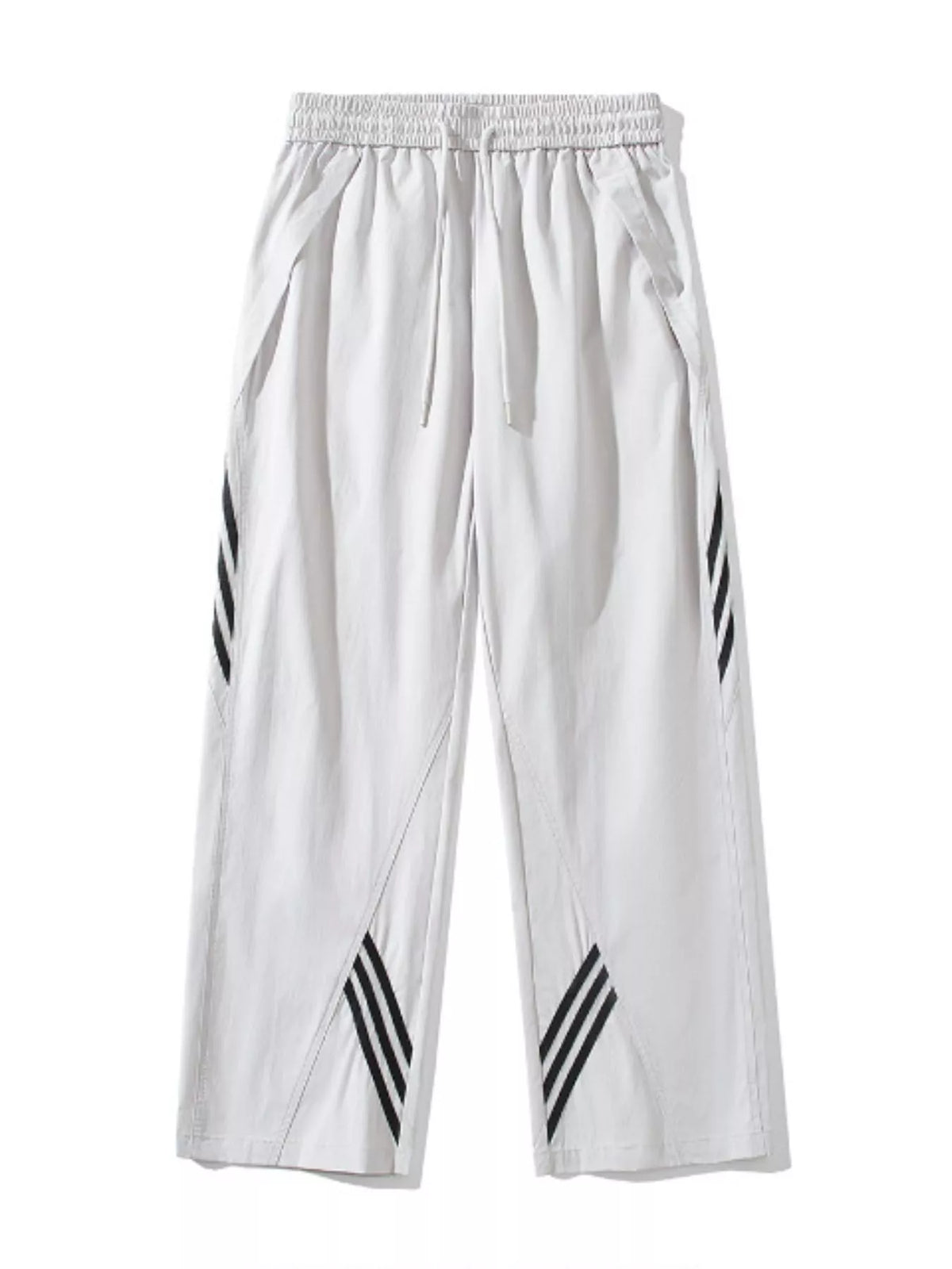 Men's Full Size Striped Wide Leg Pants Plus Size, view 5