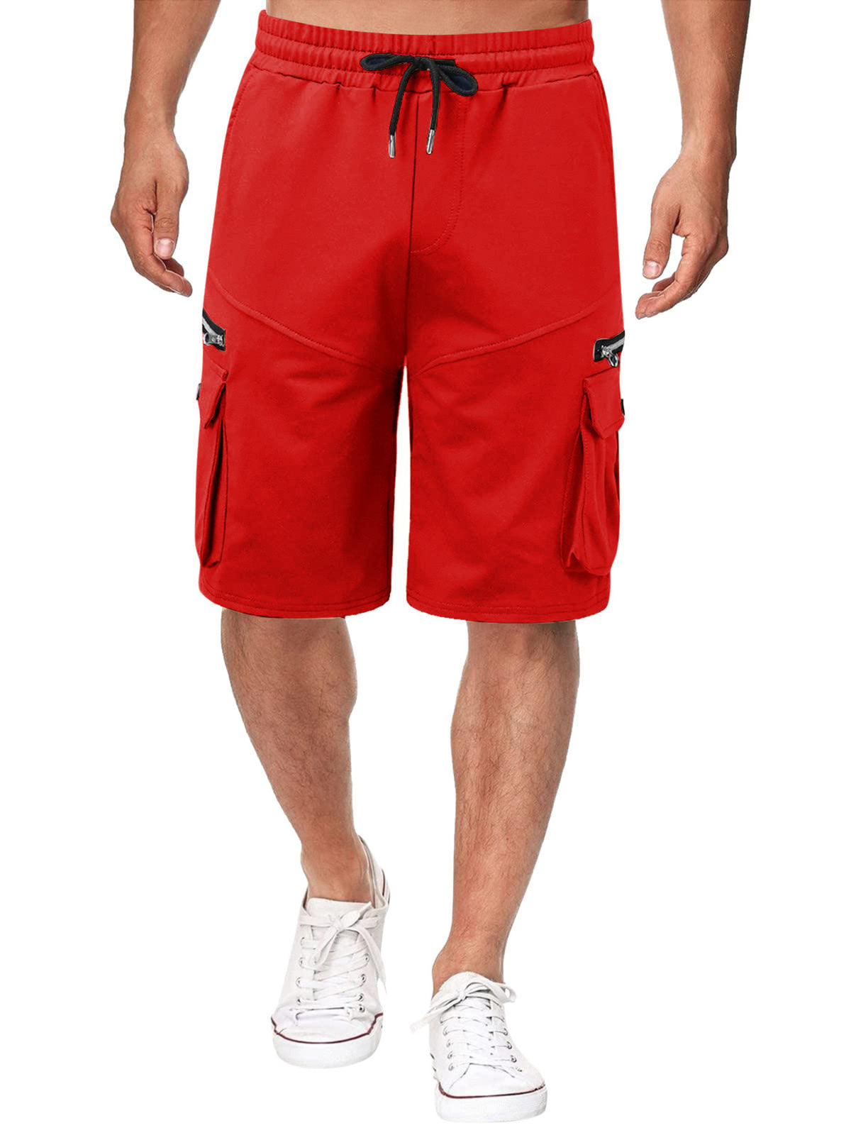 Men's Full Size Drawstring Cargo Shorts Plus Size