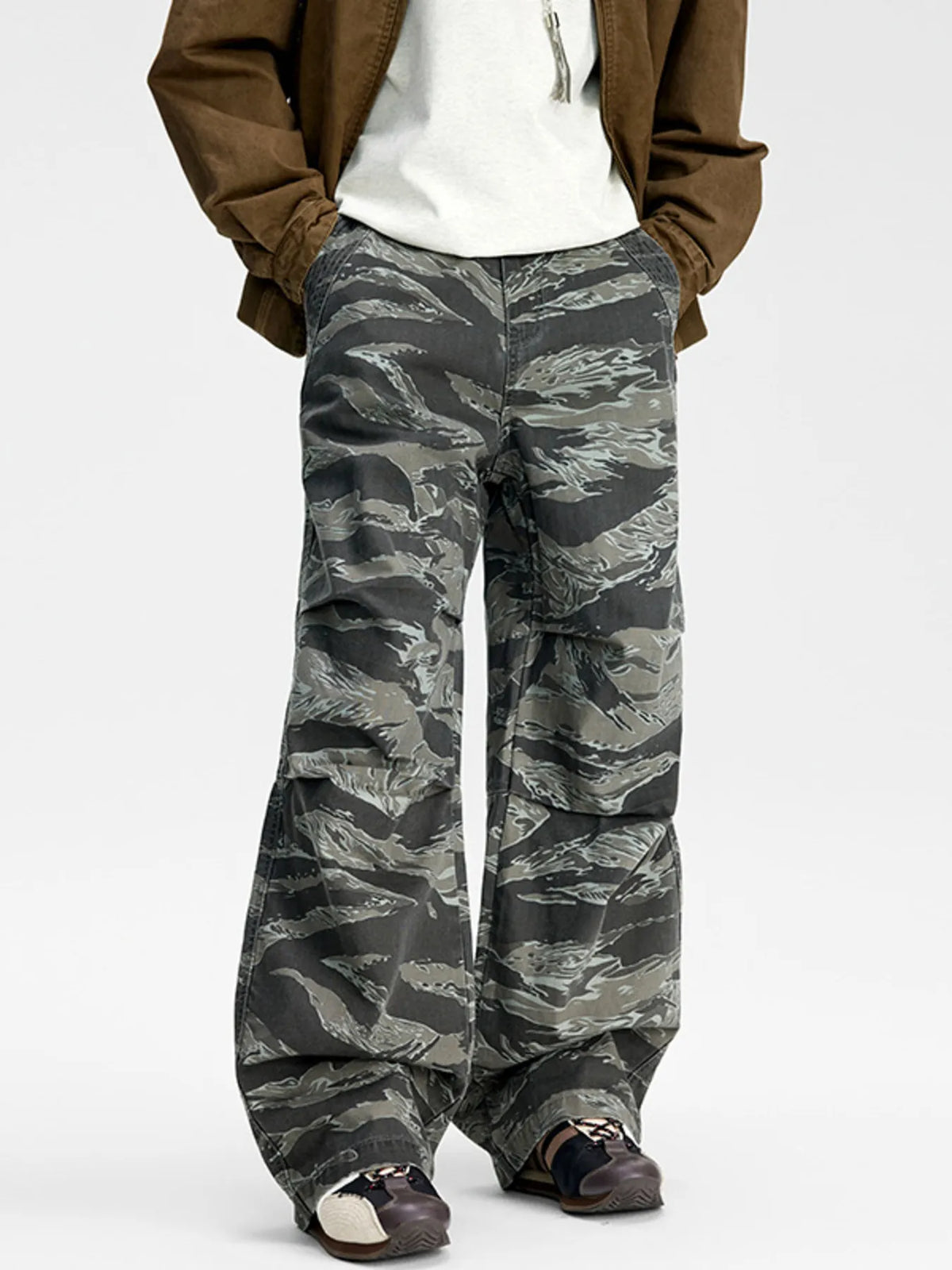 Men's Camouflage Wide Leg Pants