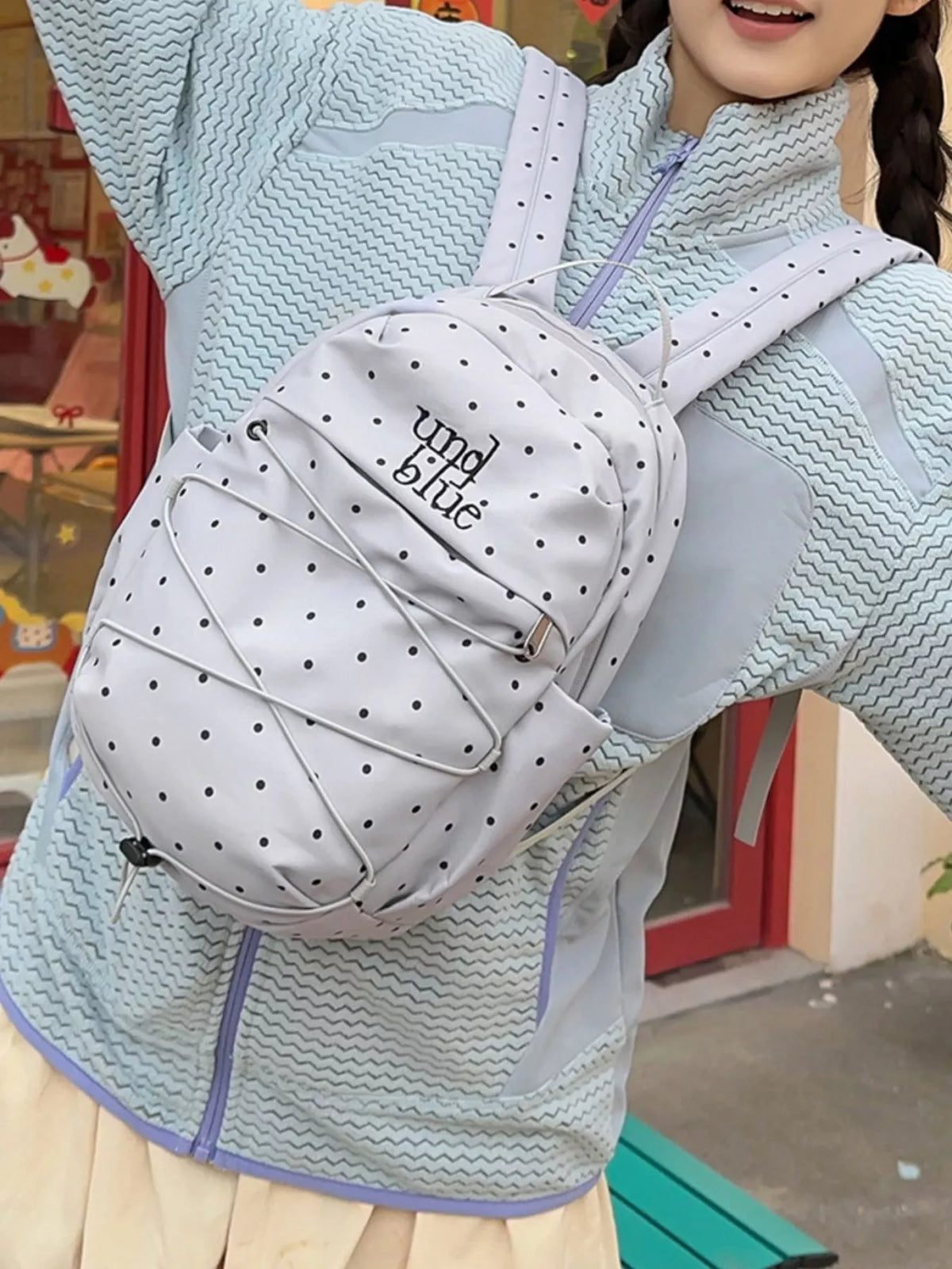 Polka Dot Lightweight Backpack Bag - Lilixa.store