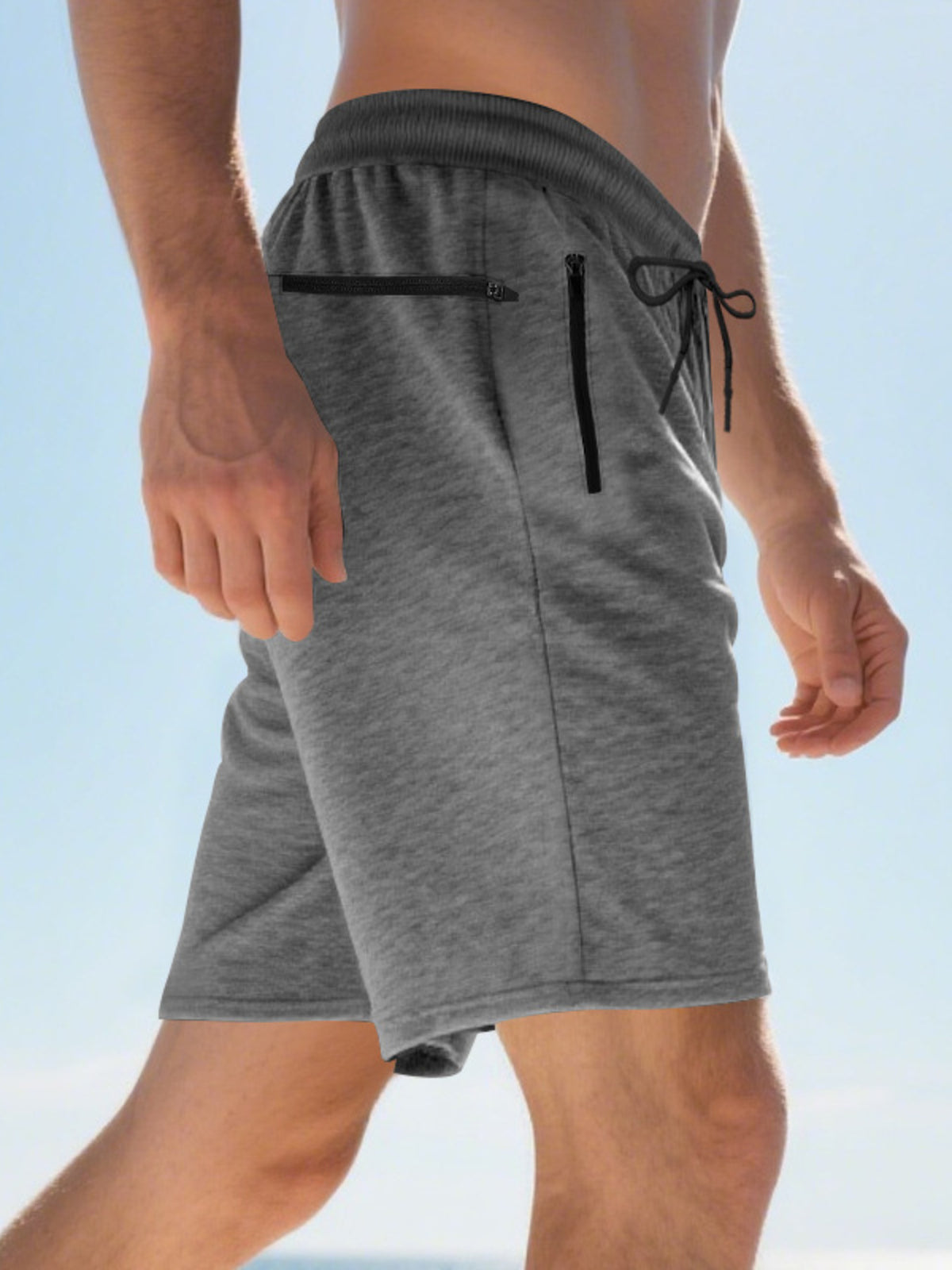 Men's Full Size Drawstring Casual Shorts Plus Size, view 10