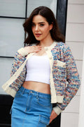Heathered Button Up Long Sleeve Cardigan - Lilixa.store