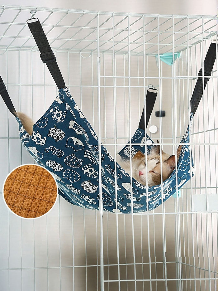 Comfortable Hanging Pet Hammock with Adjustable Straps - Lilixa.store
