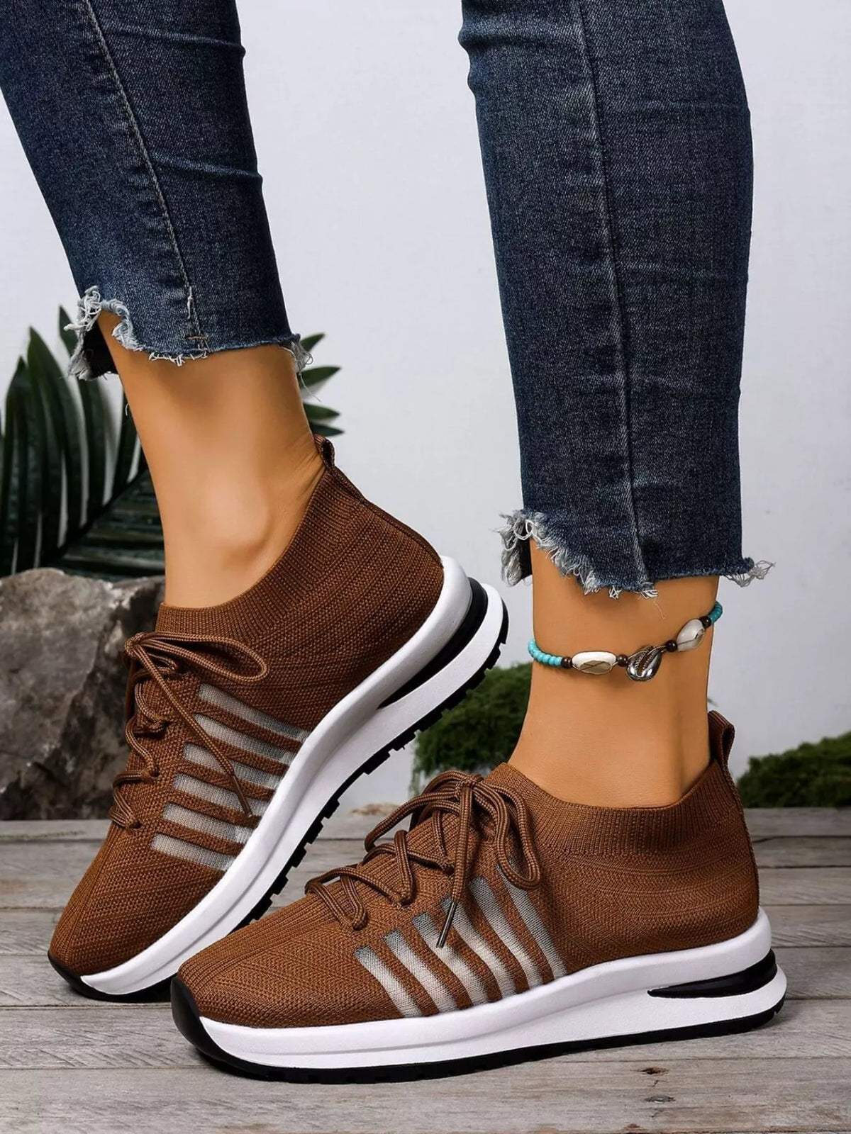 Round Toe Lace Up Athletic - Lilixa.store