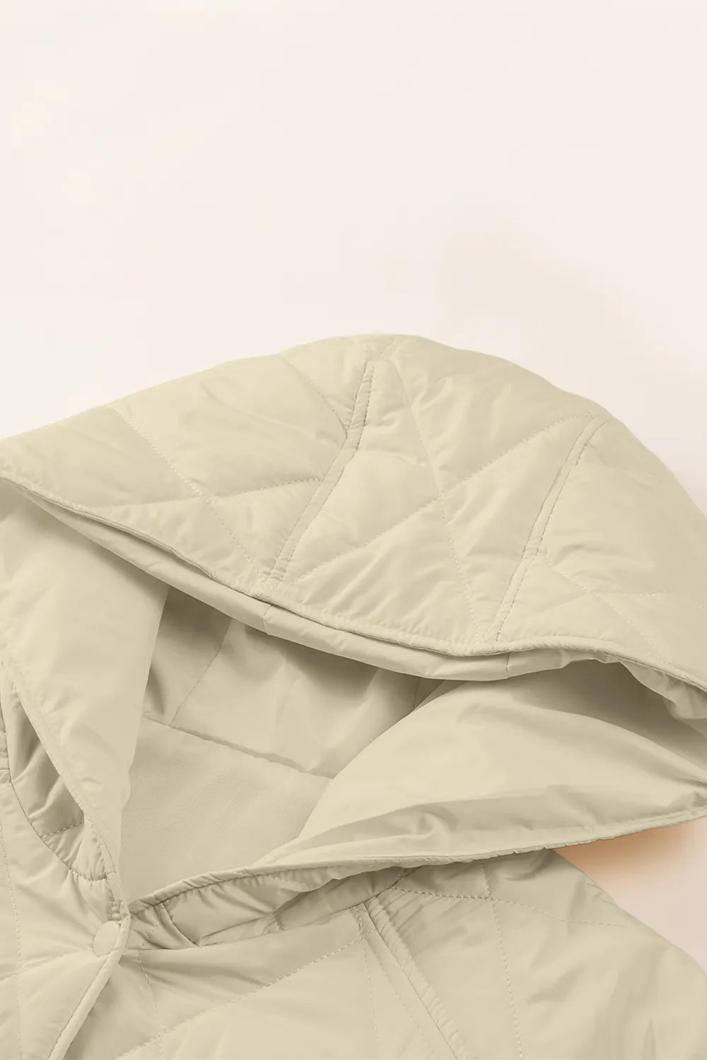 Snap Down Long Sleeve Quilted Winter Coat - Lilixa.store