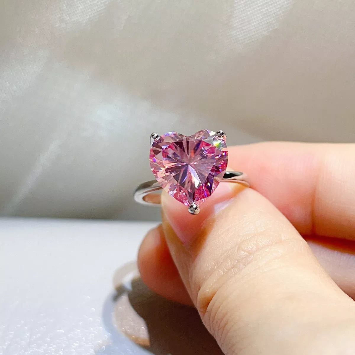 5 Carat 925 Sterling Silver Moissanite Ring - Lilixa.store