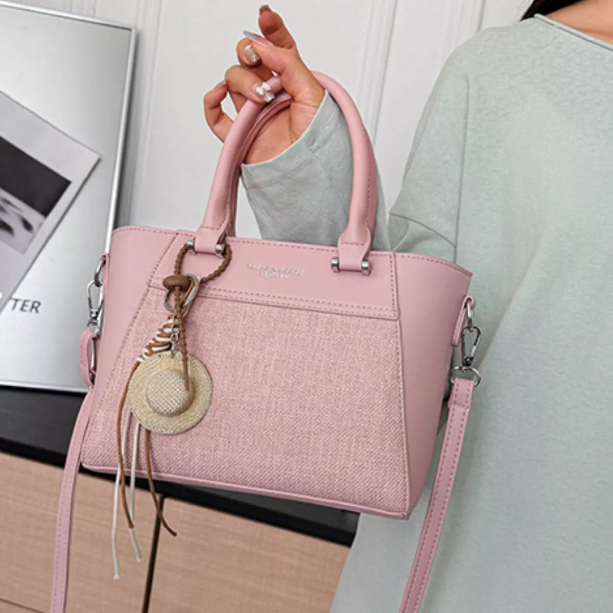 Top Handle Crossbody Bag