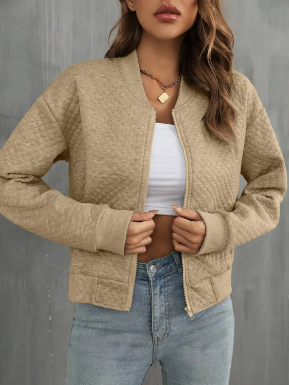 Zip Up Long Sleeve Jacket, view 9