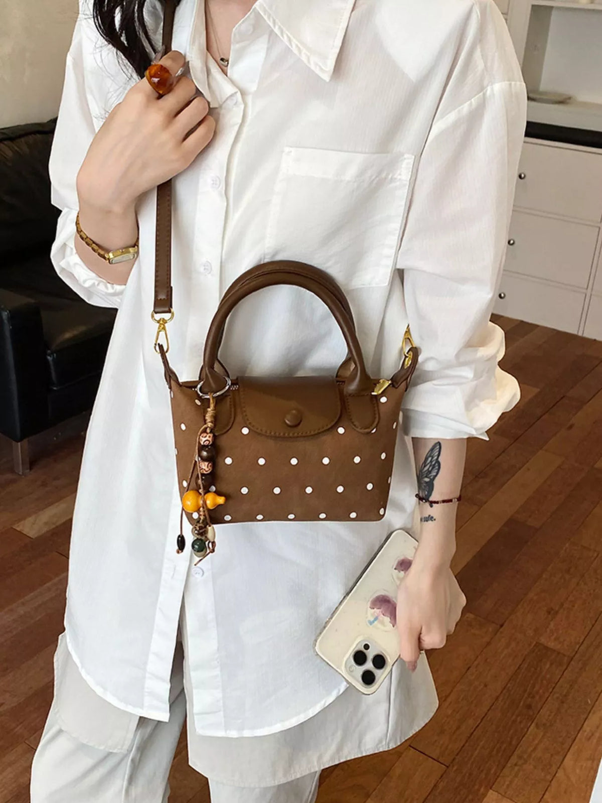 Polka Dot Crossbody Bag