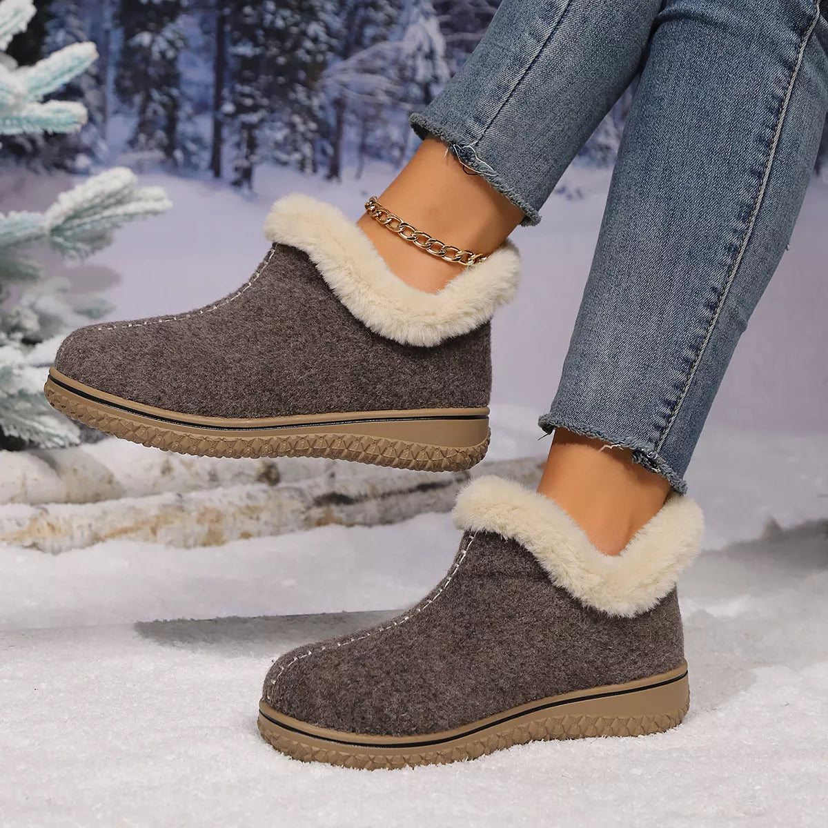 Round Toe Ankle Boots - Lilixa.store