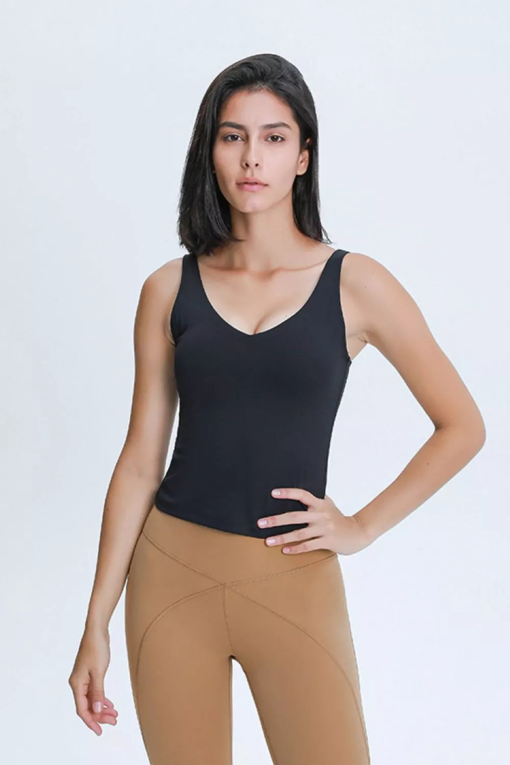 Millennia V Neck Active Tank - Lilixa.store